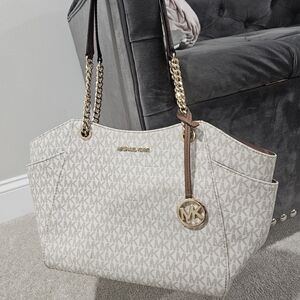 Michael Kors Cream Tote Bag